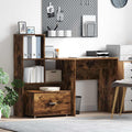 Schubladenschrank Mit Rad Geräucherte Eiche 55 x 45 x 31 cm
