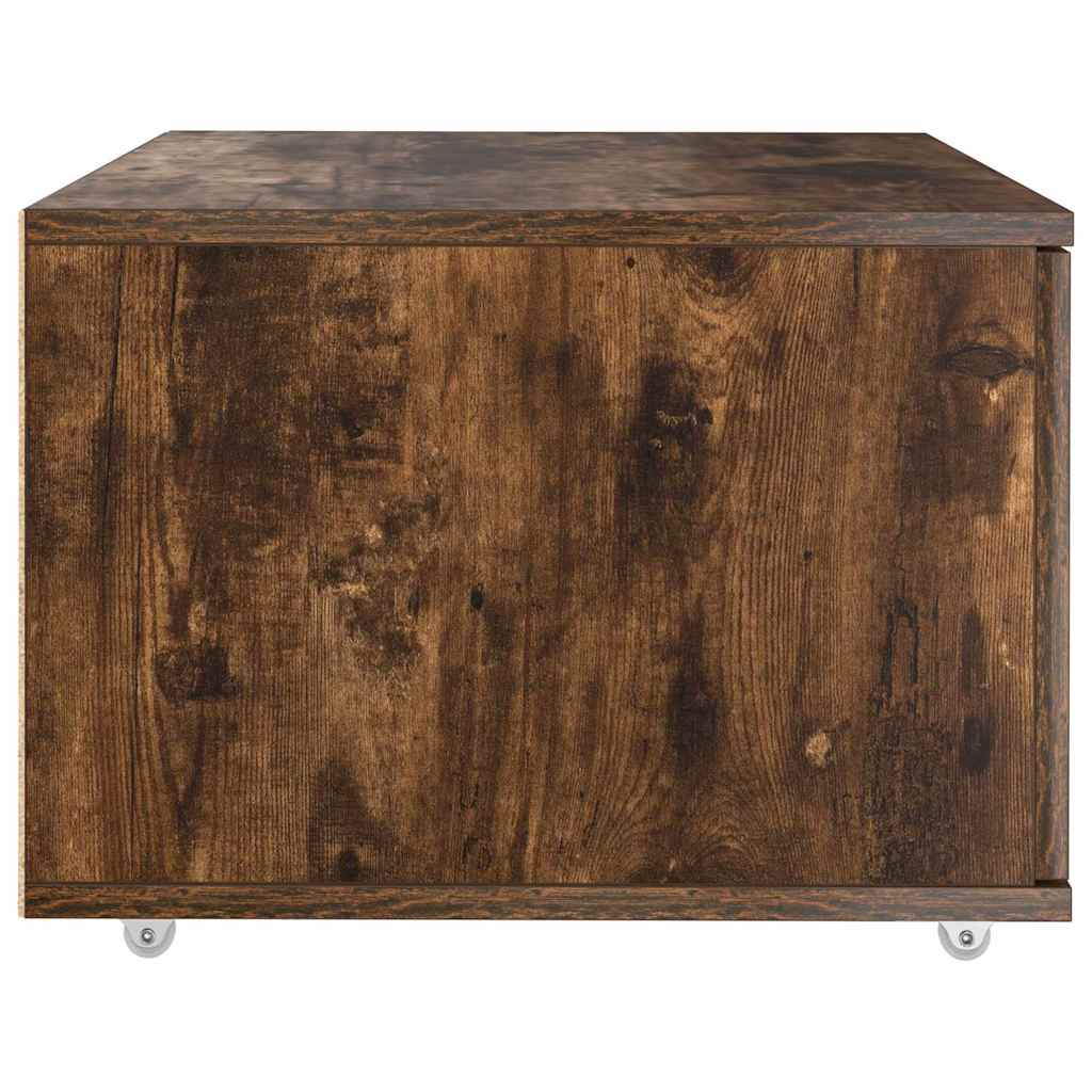 Schubladenschrank Mit Rad Geräucherte Eiche 55 x 45 x 31 cm