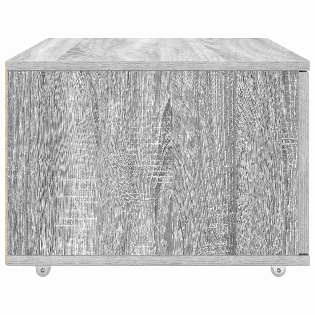 Schubladenschrank Mit Rad Graues Sonoma 55 x 45 x 31 cm