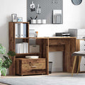 Schubladenschrank Mit Rad Altholz 55 x 45 x 31 cm