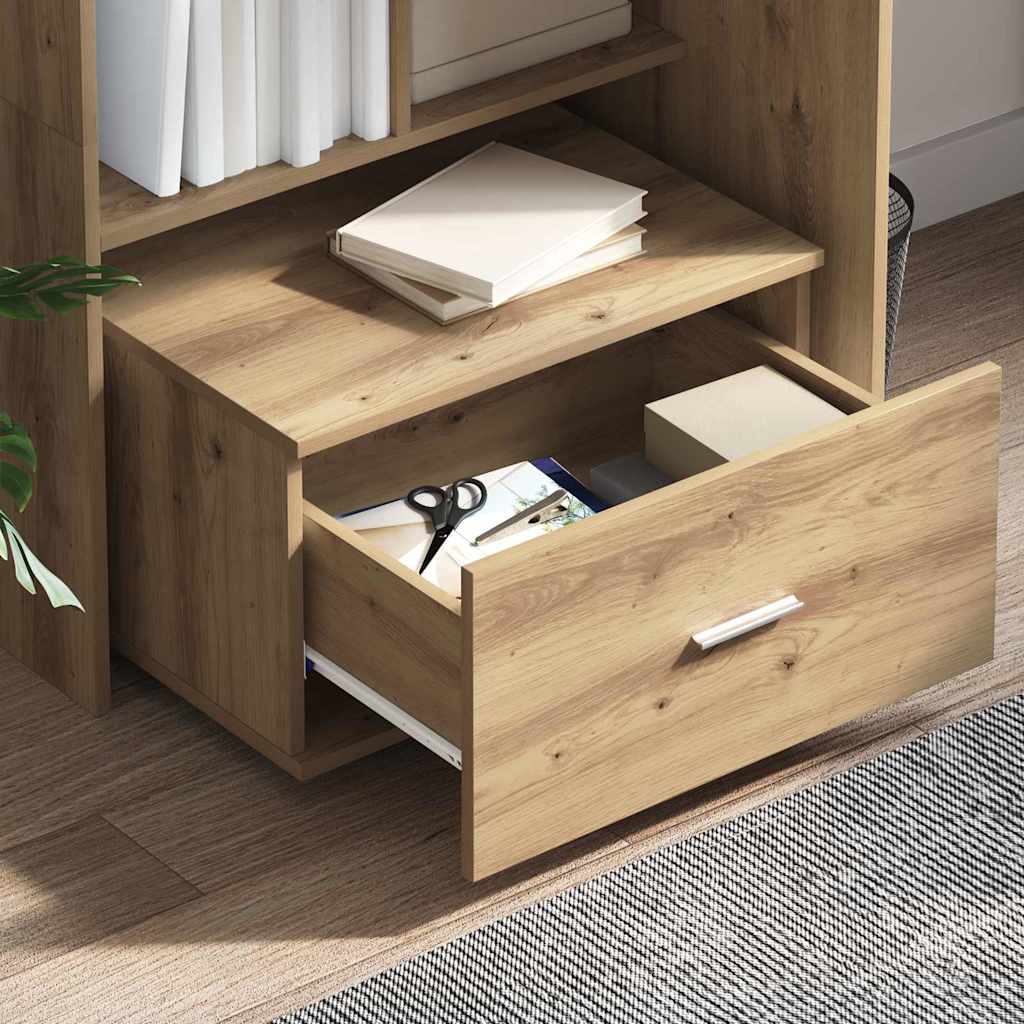 Schubladenschrank Mit Rad Artisan-Eiche 55 x 45 x 31 cm