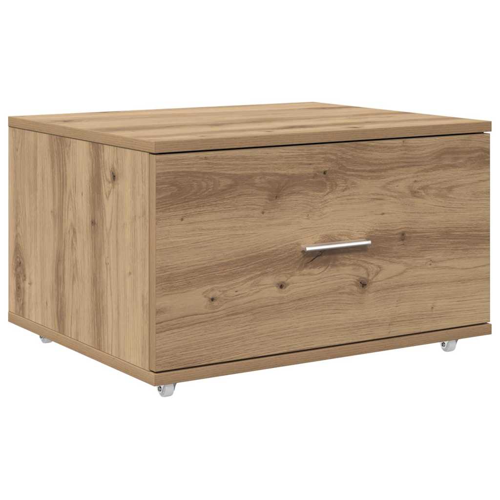 Schubladenschrank Mit Rad Artisan-Eiche 55 x 45 x 31 cm