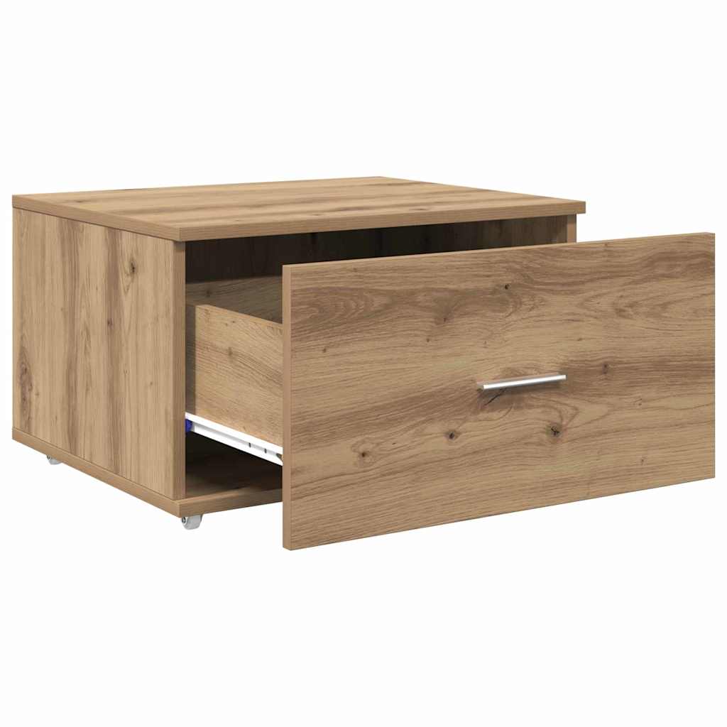 Schubladenschrank Mit Rad Artisan-Eiche 55 x 45 x 31 cm