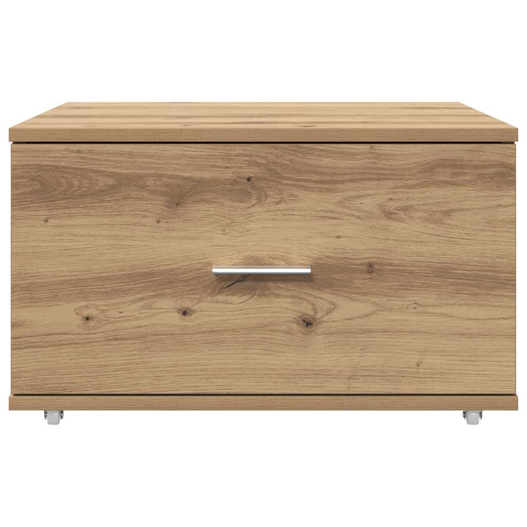 Schubladenschrank Mit Rad Artisan-Eiche 55 x 45 x 31 cm