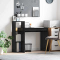 Schreibtisch mit Regal Schwarz Eichen-Optik 100 x 40 x 90 cm