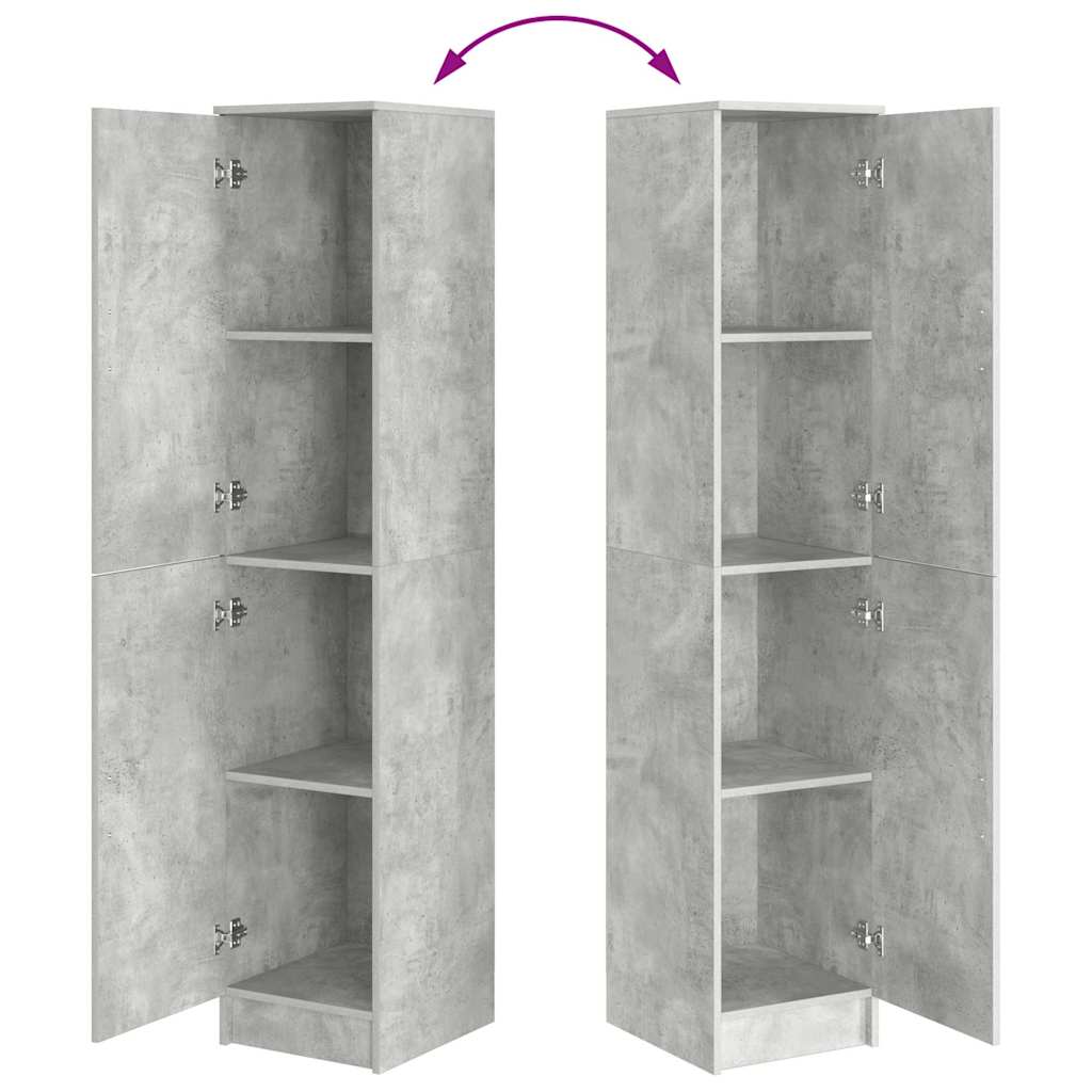 Highboard Beton Grau 35 x 39 x 168 cm