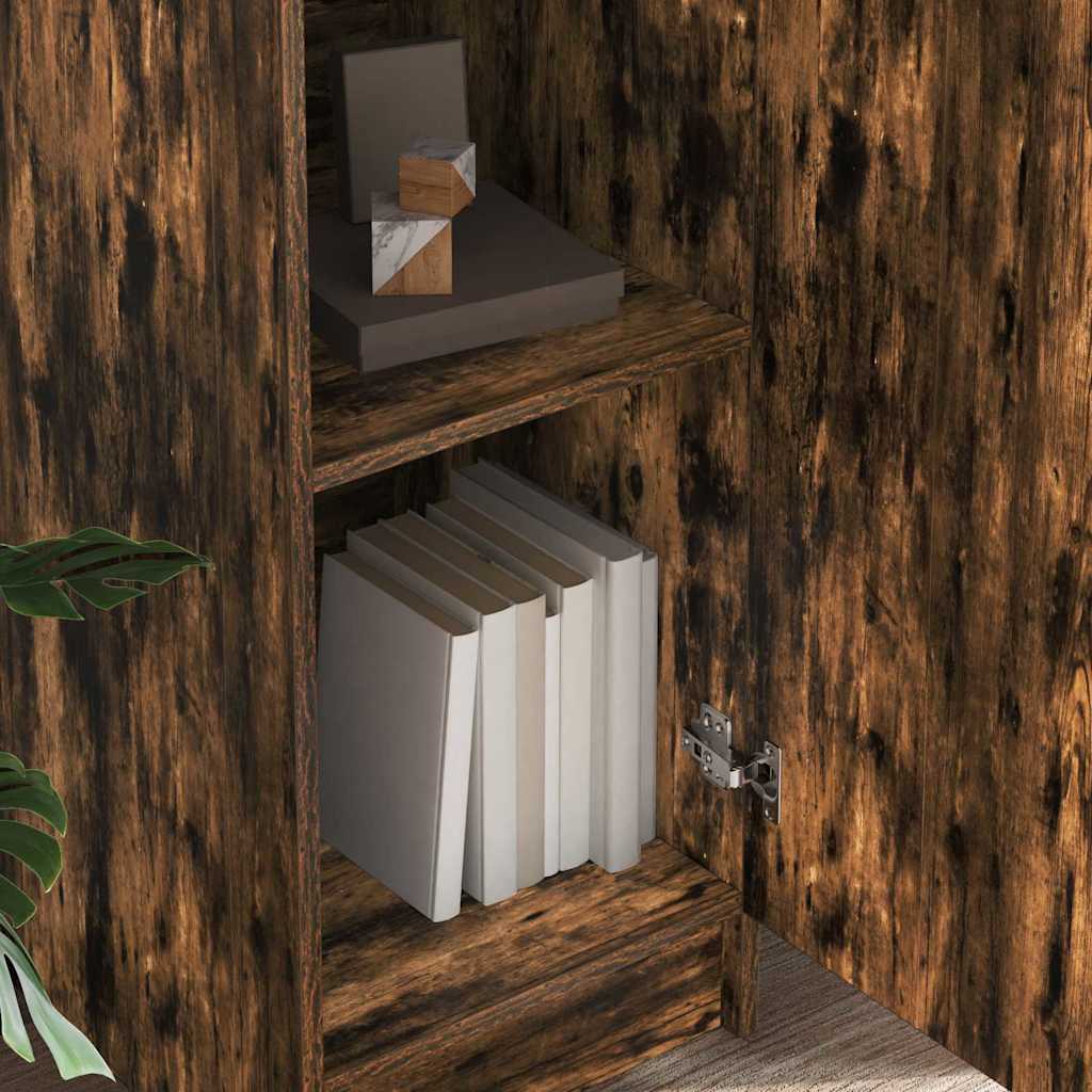 Highboard Geräucherte Eiche 35 x 39 x 168 cm