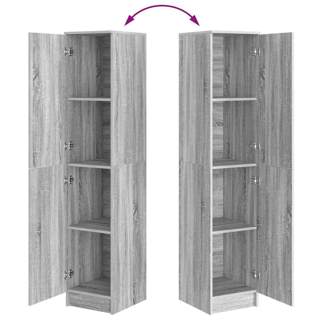Highboard Graues Sonoma 35 x 39 x 168 cm