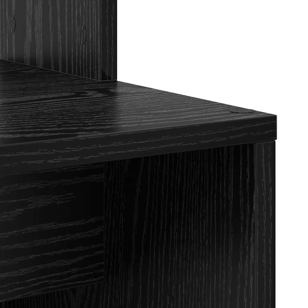 Schreibtisch Schwarz Eichen-Optik 78,5 x 37 x 154,5 cm
