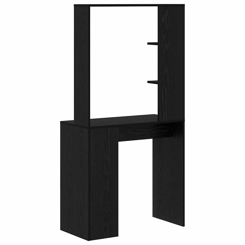 Schreibtisch Schwarz Eichen-Optik 78,5 x 37 x 154,5 cm