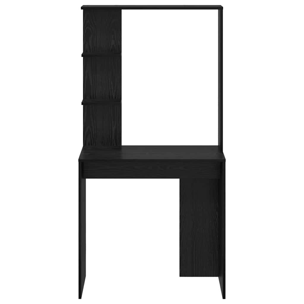 Schreibtisch Schwarz Eichen-Optik 78,5 x 37 x 154,5 cm