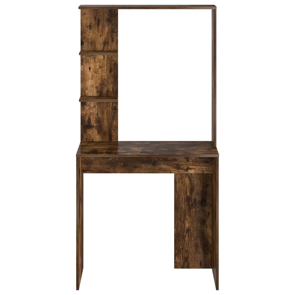 Schreibtisch mit Regal Geräucherte Eiche 78,5 x 37 x 154,5 cm