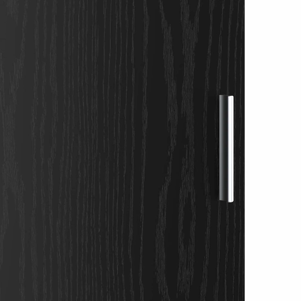 Highboard Schwarz Eichen-Optik 31,5 x 32 x 122,5 cm
