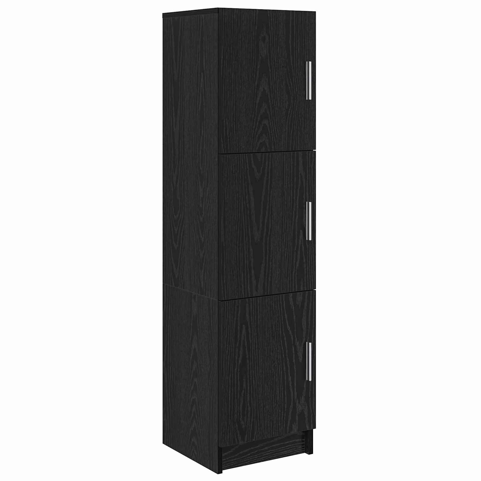 Highboard Schwarz Eichen-Optik 31,5 x 32 x 122,5 cm