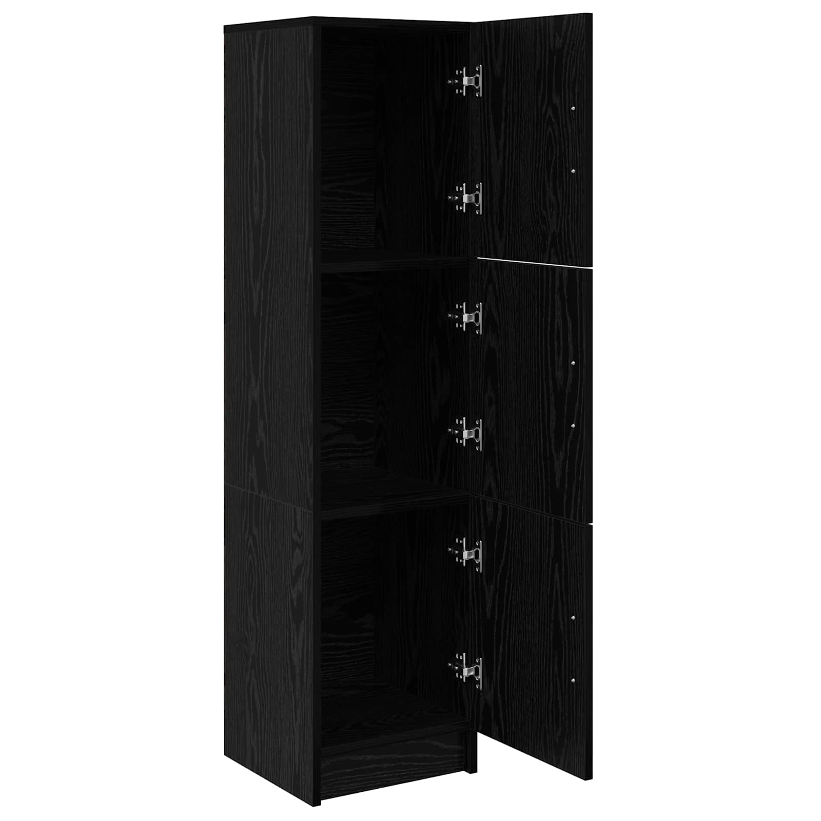 Highboard Schwarz Eichen-Optik 31,5 x 32 x 122,5 cm