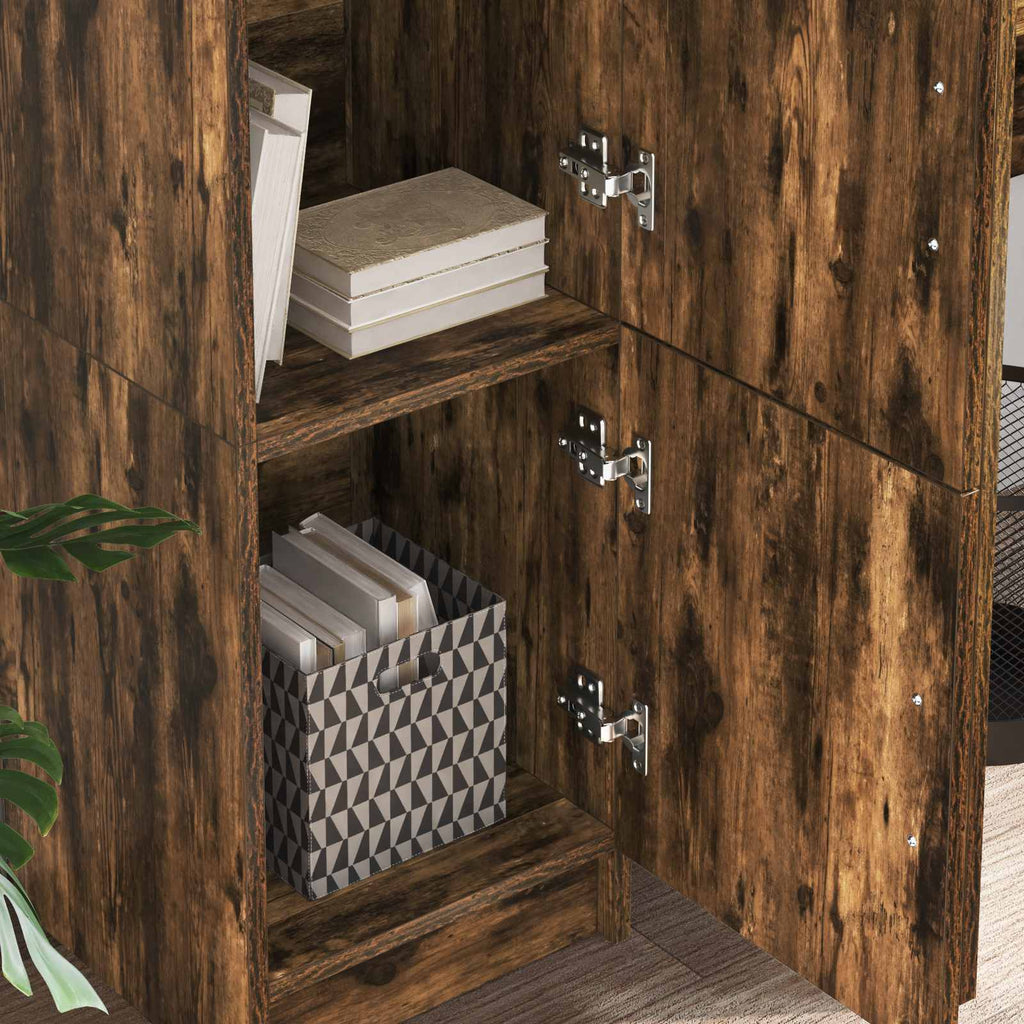 Highboard Geräucherte Eiche 31,5 x 32 x 122,5 cm