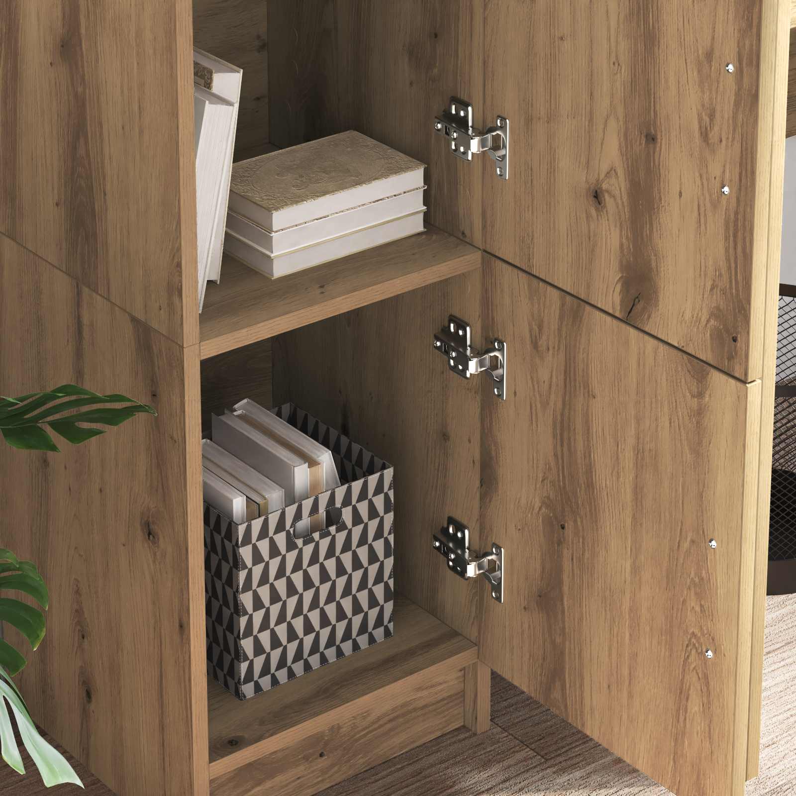 Highboard Artisan-Eiche 31,5 x 32 x 122,5 cm