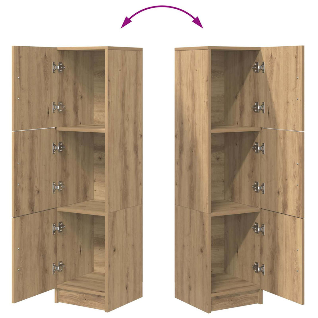 Highboard Artisan-Eiche 31,5 x 32 x 122,5 cm