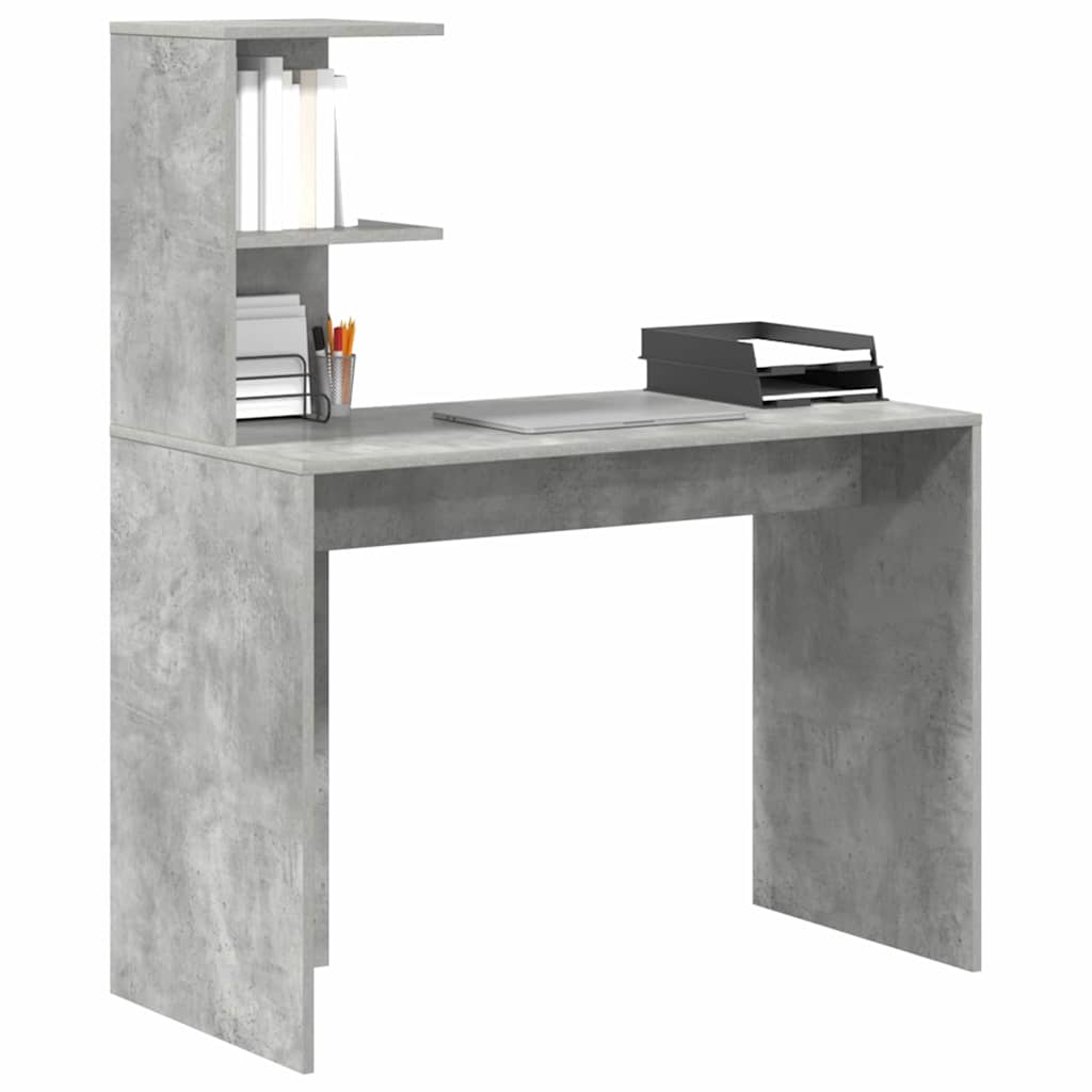 Schreibtisch Beton Grau 102 x 50 x 124 cm Holzwerkstoff