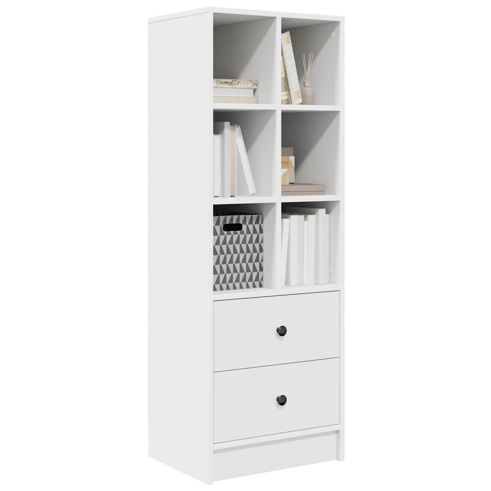 Highboard mit Schubladen Weiß 45,5 x 34 x 127 cm