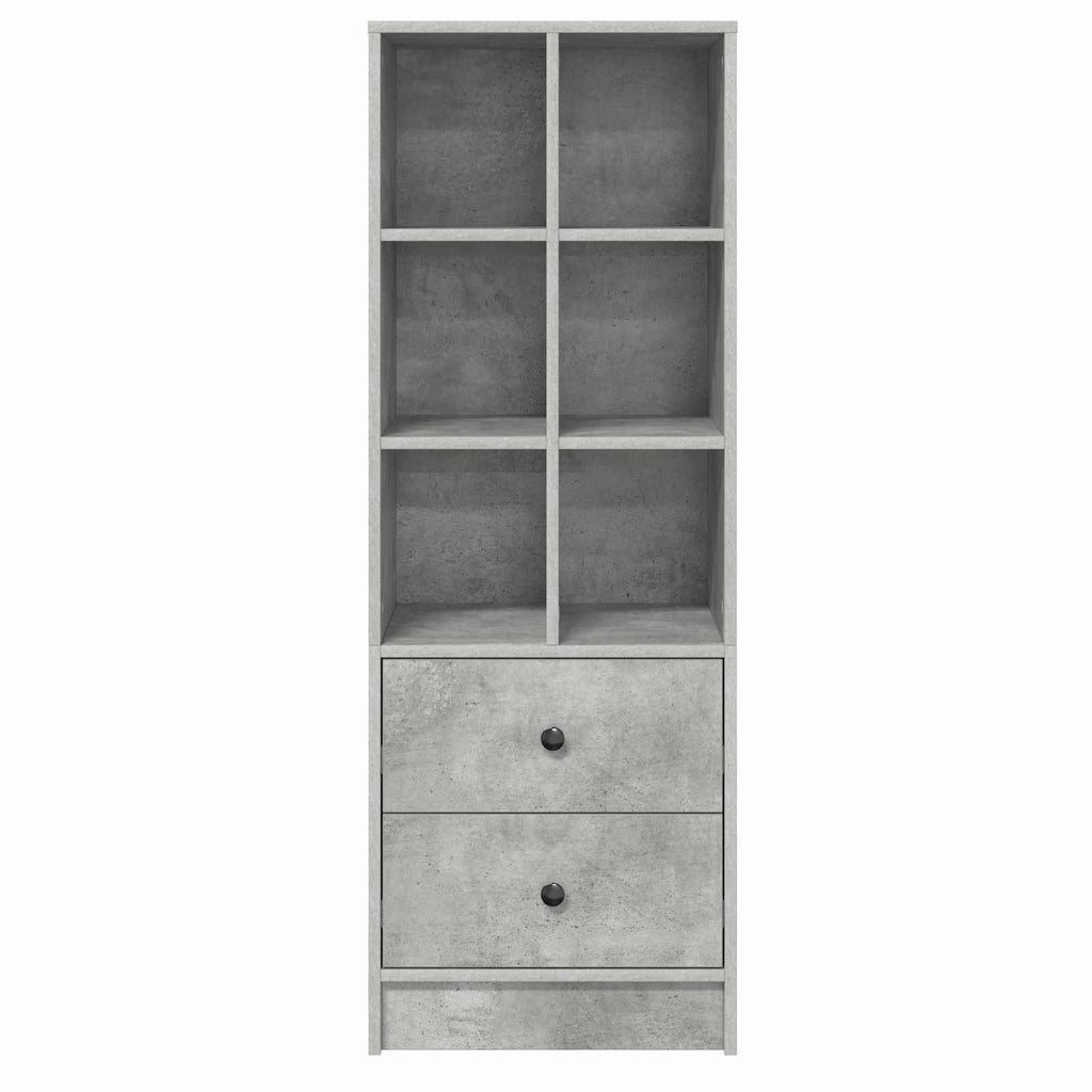 Highboard mit Schubladen Beton Grau 45,5 x 34 x 127 cm