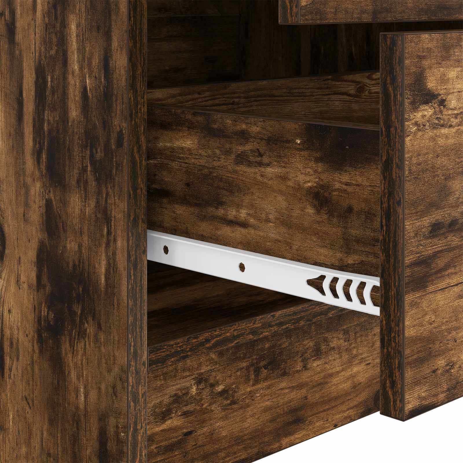 Highboard mit Schubladen Geräucherte Eiche 45,5 x 34 x 127 cm