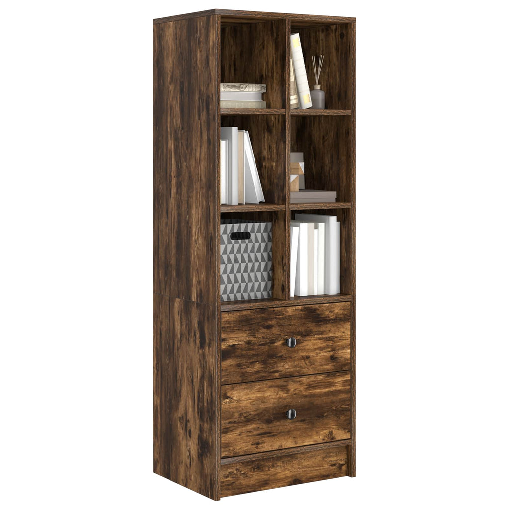 Highboard mit Schubladen Geräucherte Eiche 45,5 x 34 x 127 cm