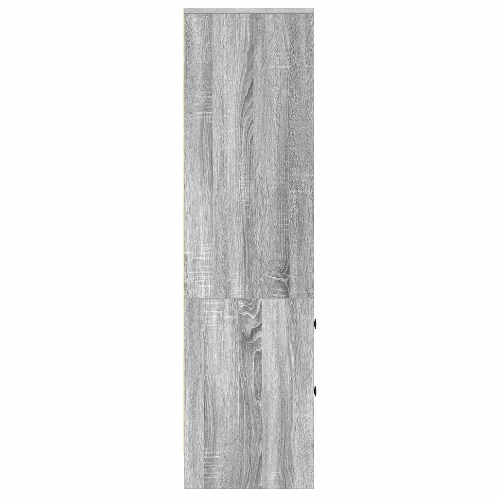 Highboard mit Schubladen Graues Sonoma 45,5 x 34 x 127 cm