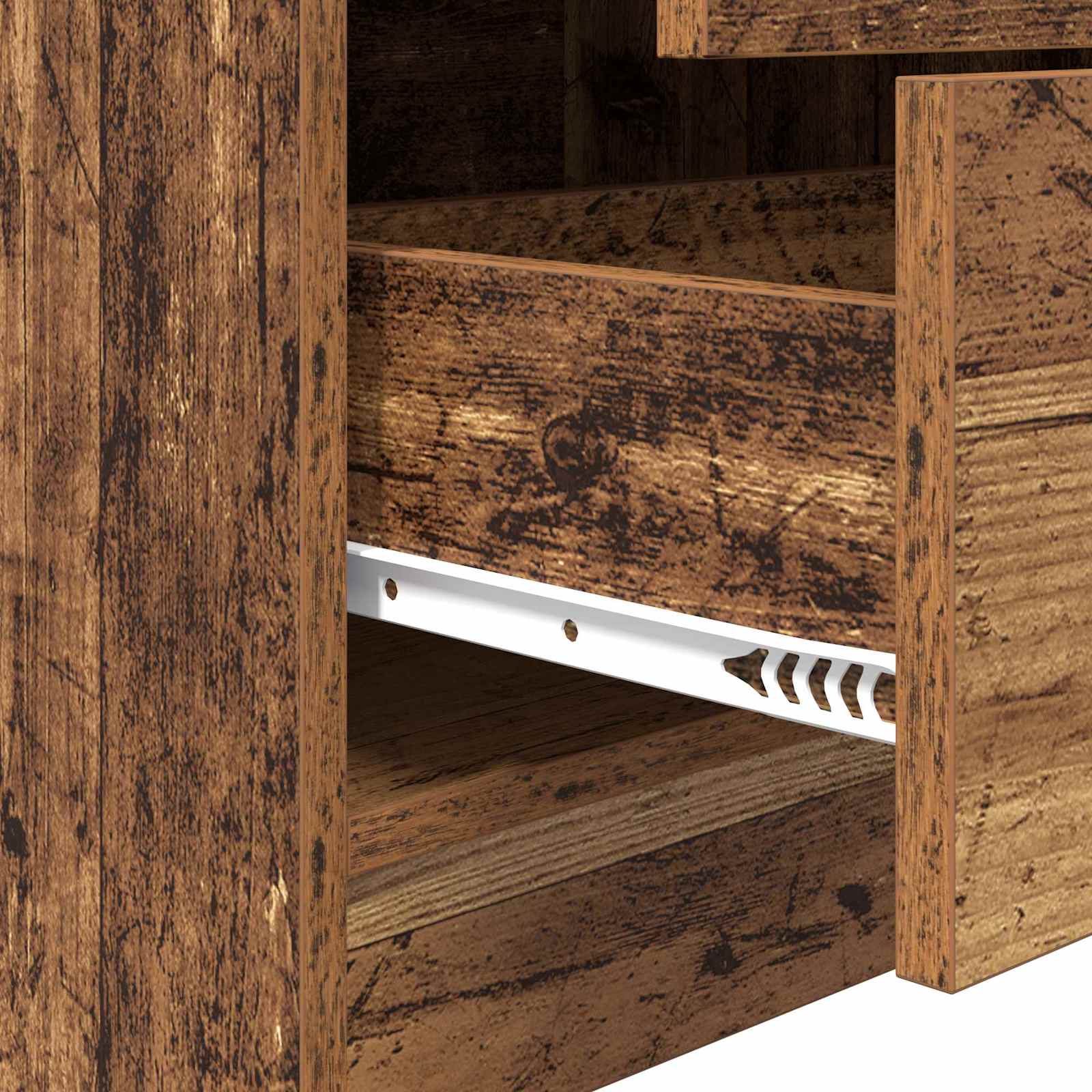 Highboard mit Schubladen Altholz 45,5 x 34 x 127 cm