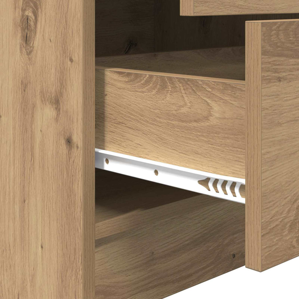 Highboard mit Schubladen Artisan-Eiche 45,5 x 34 x 127 cm
