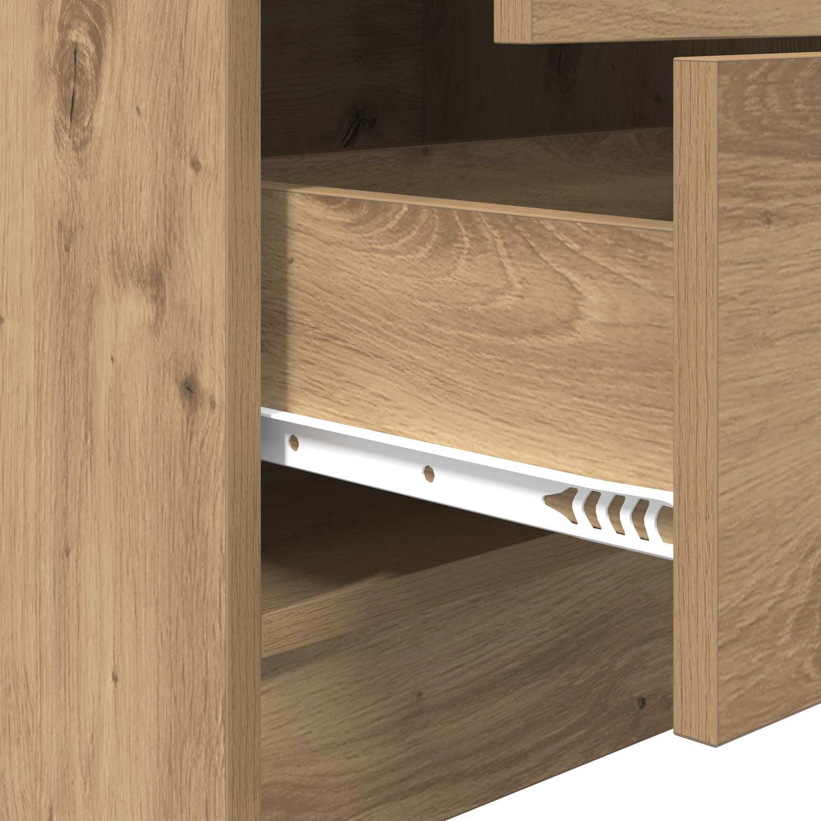 Highboard mit Schubladen Artisan-Eiche 45,5 x 34 x 127 cm