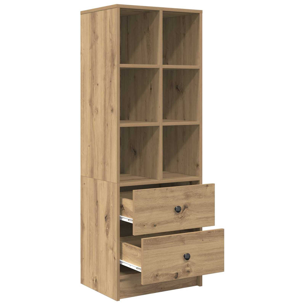Highboard mit Schubladen Artisan-Eiche 45,5 x 34 x 127 cm
