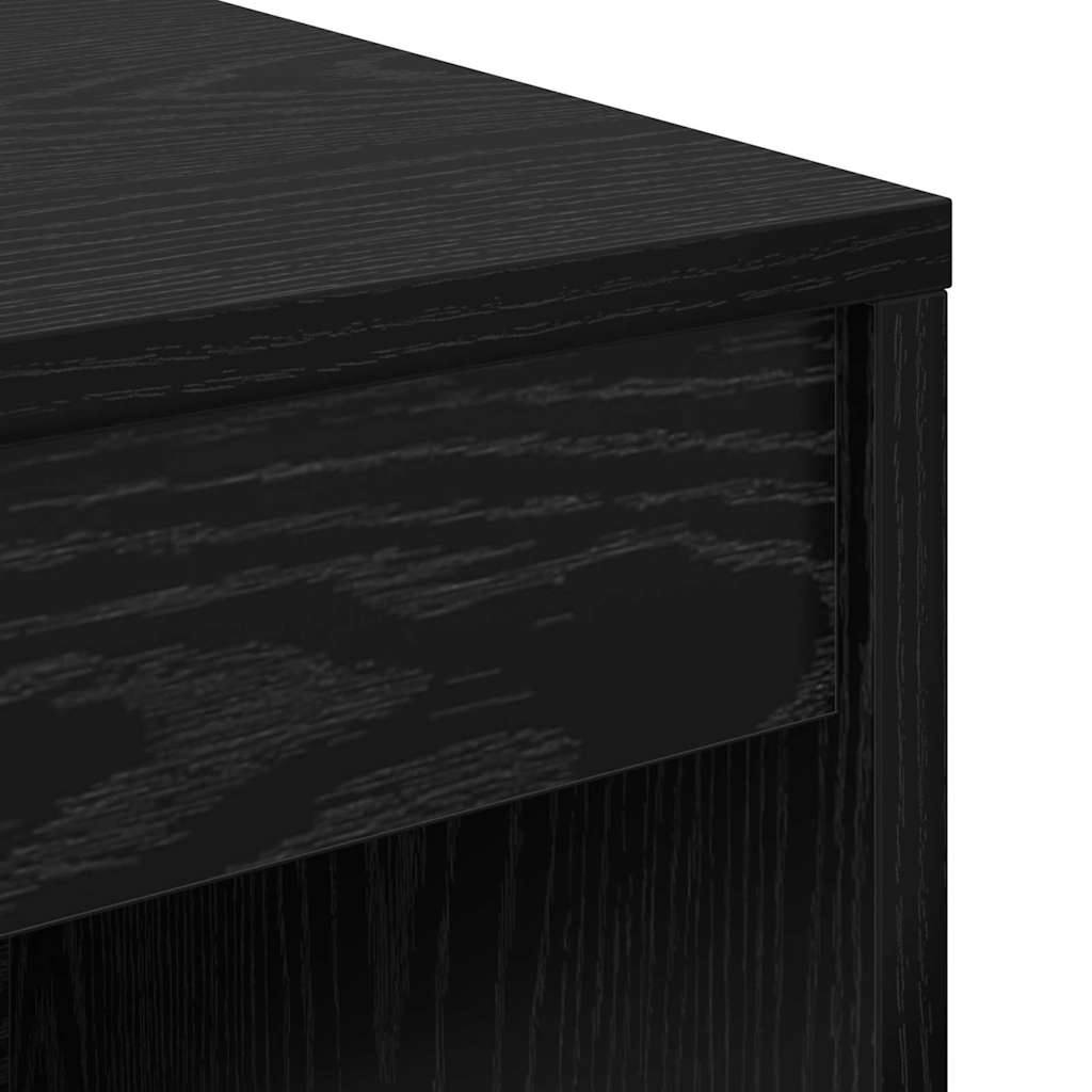 Schreibtisch Schwarz Eichen-Optik 100 x 40 x 76 cm