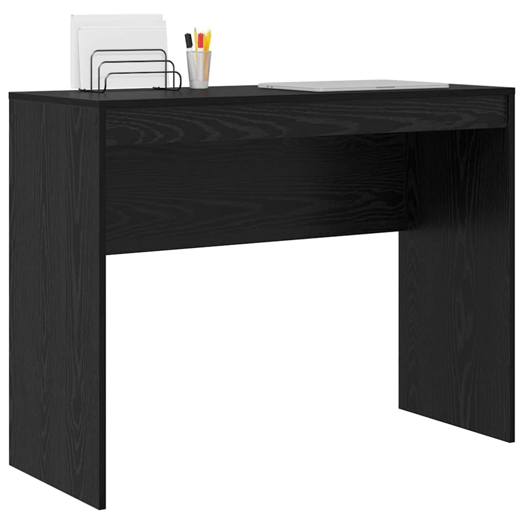 Schreibtisch Schwarz Eichen-Optik 100 x 40 x 76 cm