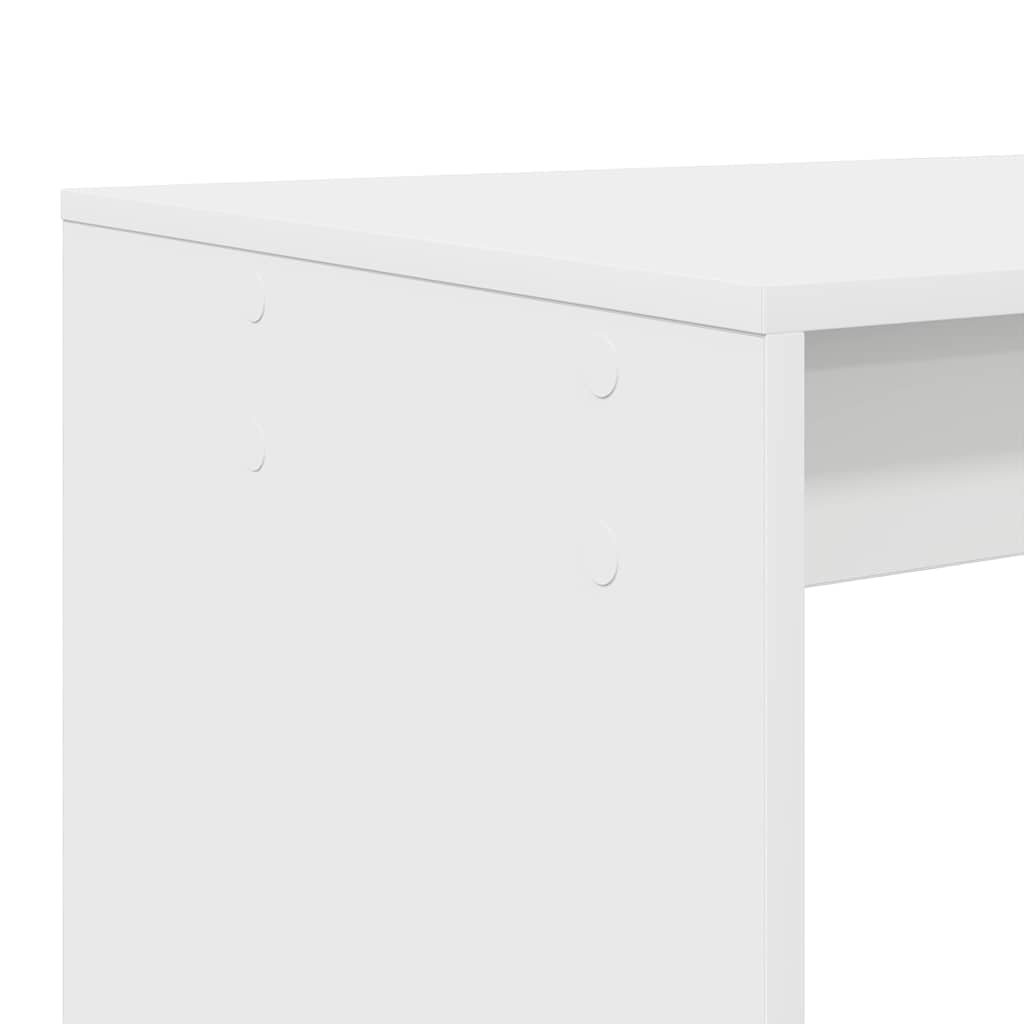 Schreibtisch mit Regal Weiß 108 x 55 x 103.5 cm Holzwerkstoff