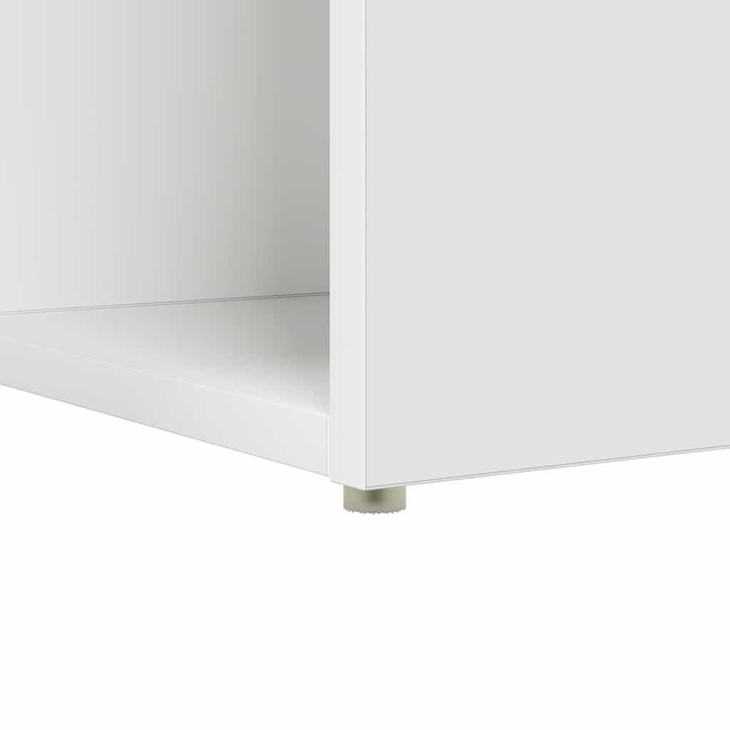 Schreibtisch mit Regal Weiß 108 x 55 x 103.5 cm Holzwerkstoff