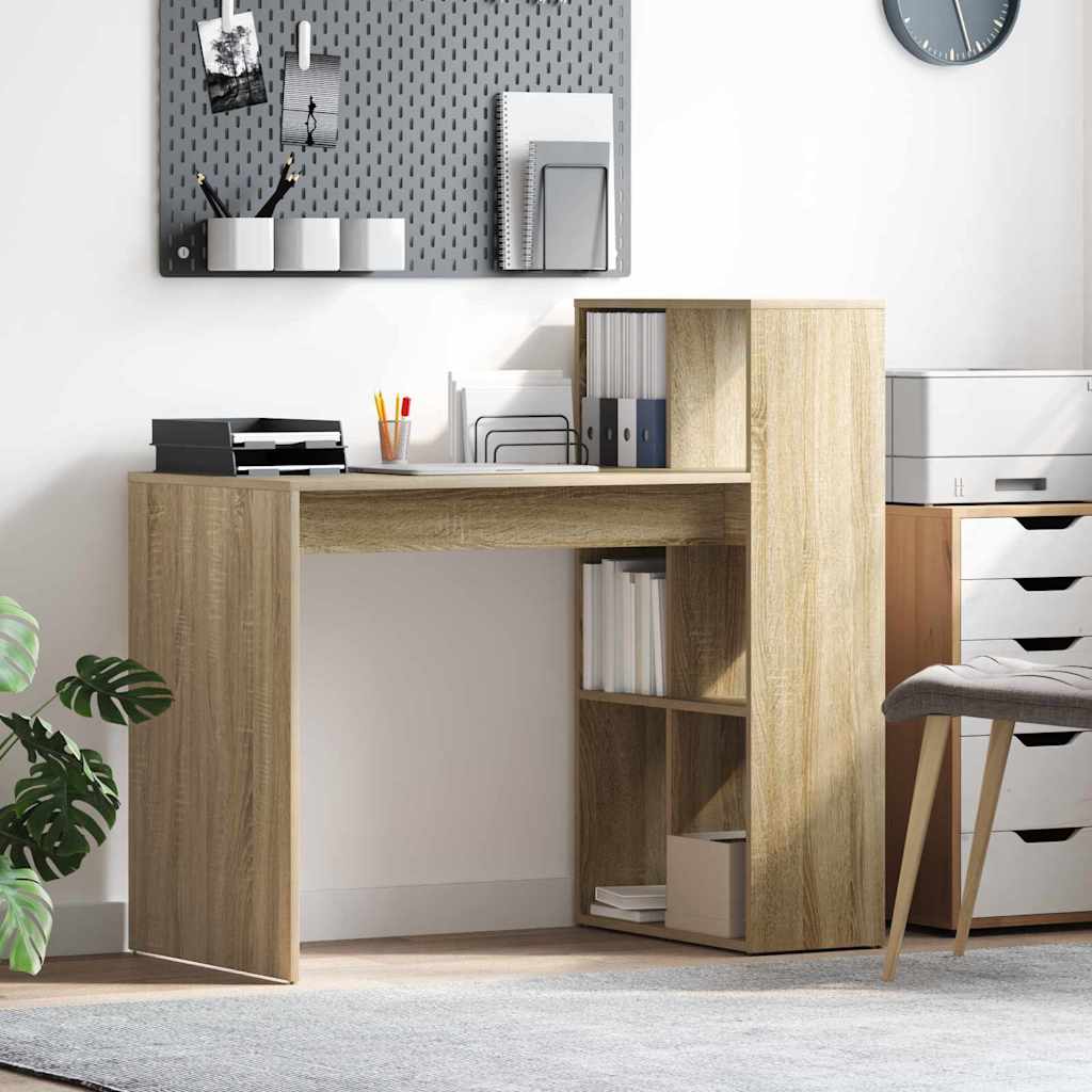 Schreibtisch Sonoma-Eiche 108 x 55 x 103.5 cm Holzwerkstoff