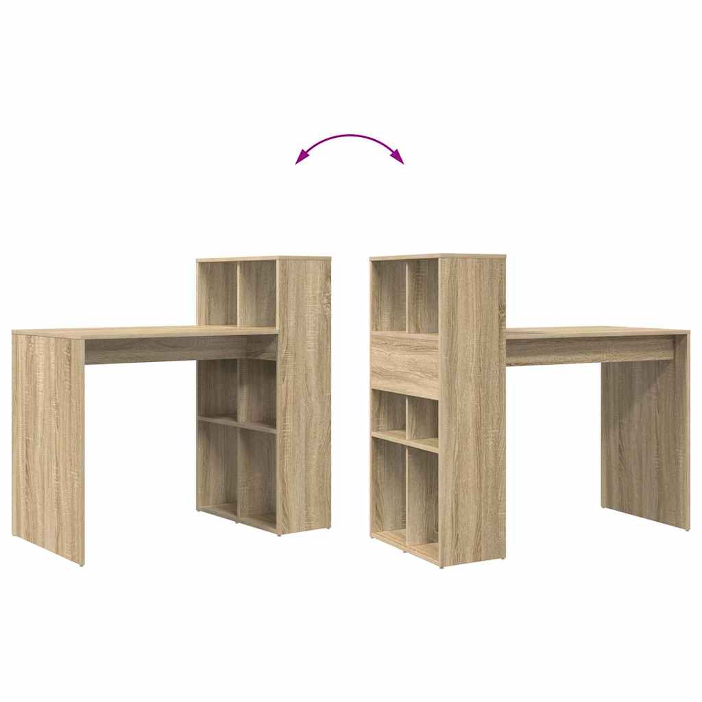 Schreibtisch Sonoma-Eiche 108 x 55 x 103.5 cm Holzwerkstoff