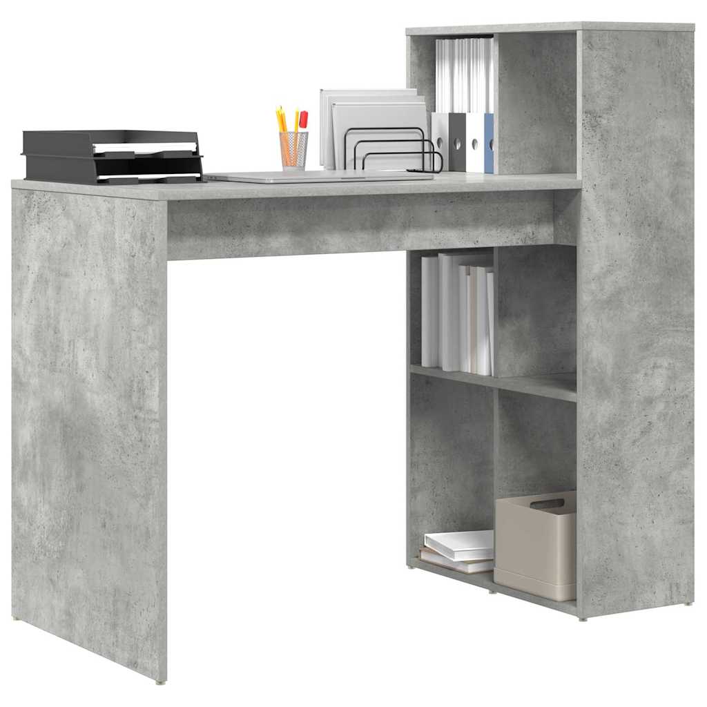 Schreibtisch Beton Grau 108 x 55 x 103.5 cm Holzwerkstoff