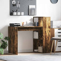 Schreibtisch mit Regal Geräucherte Eiche 108 x 55 x 103.5 cm