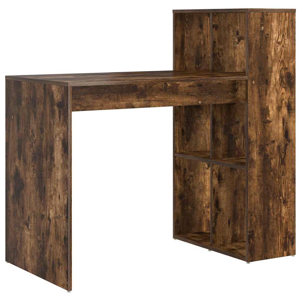 Schreibtisch mit Regal Geräucherte Eiche 108 x 55 x 103.5 cm