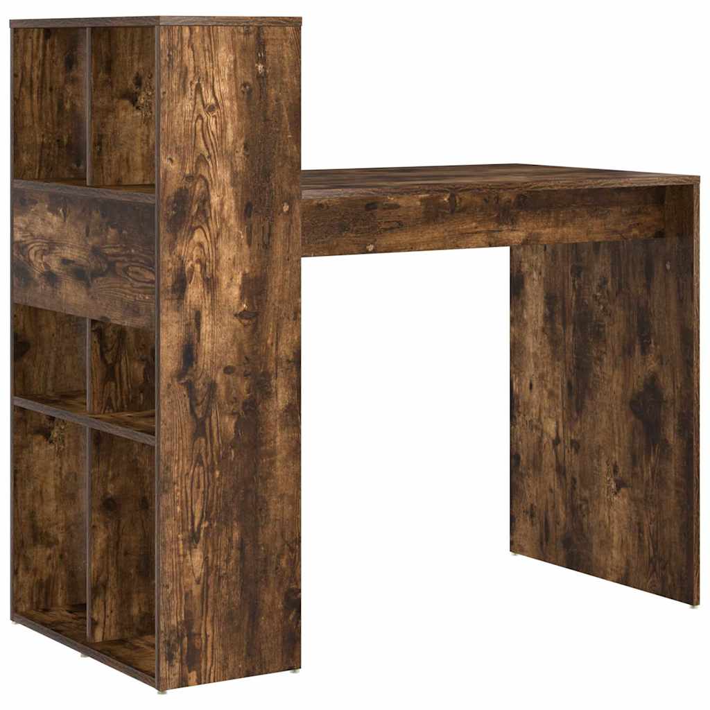 Schreibtisch mit Regal Geräucherte Eiche 108 x 55 x 103.5 cm