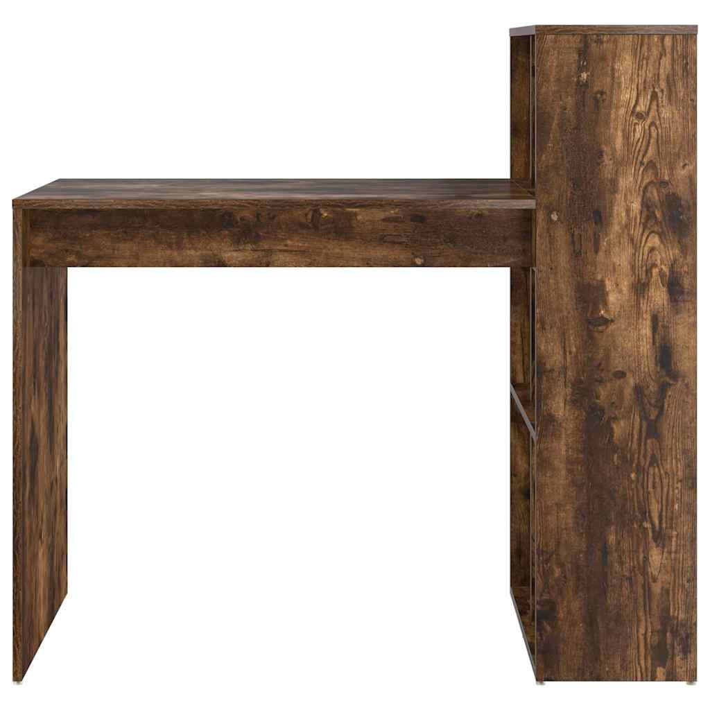 Schreibtisch mit Regal Geräucherte Eiche 108 x 55 x 103.5 cm