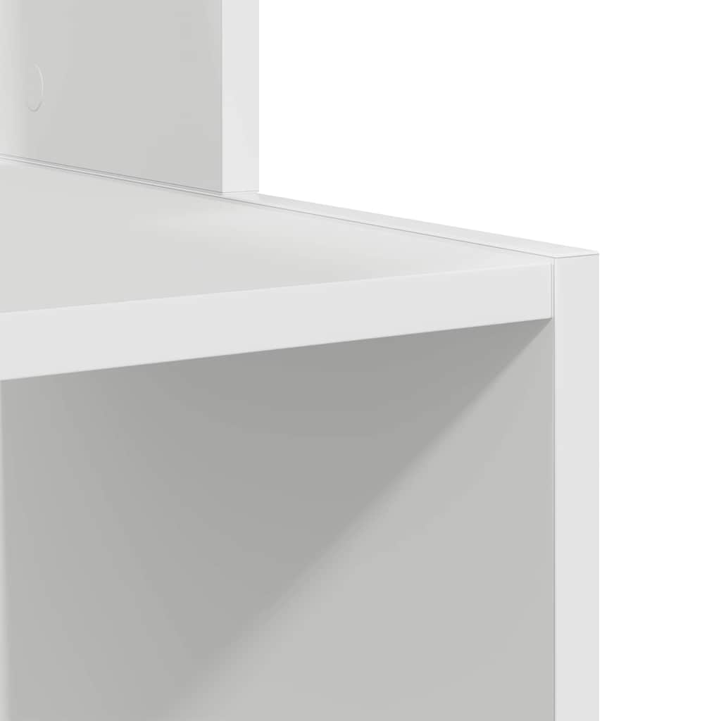 Schreibtisch mit Regal Weiß 106 x 41 x 88.5 cm Holzwerkstoff