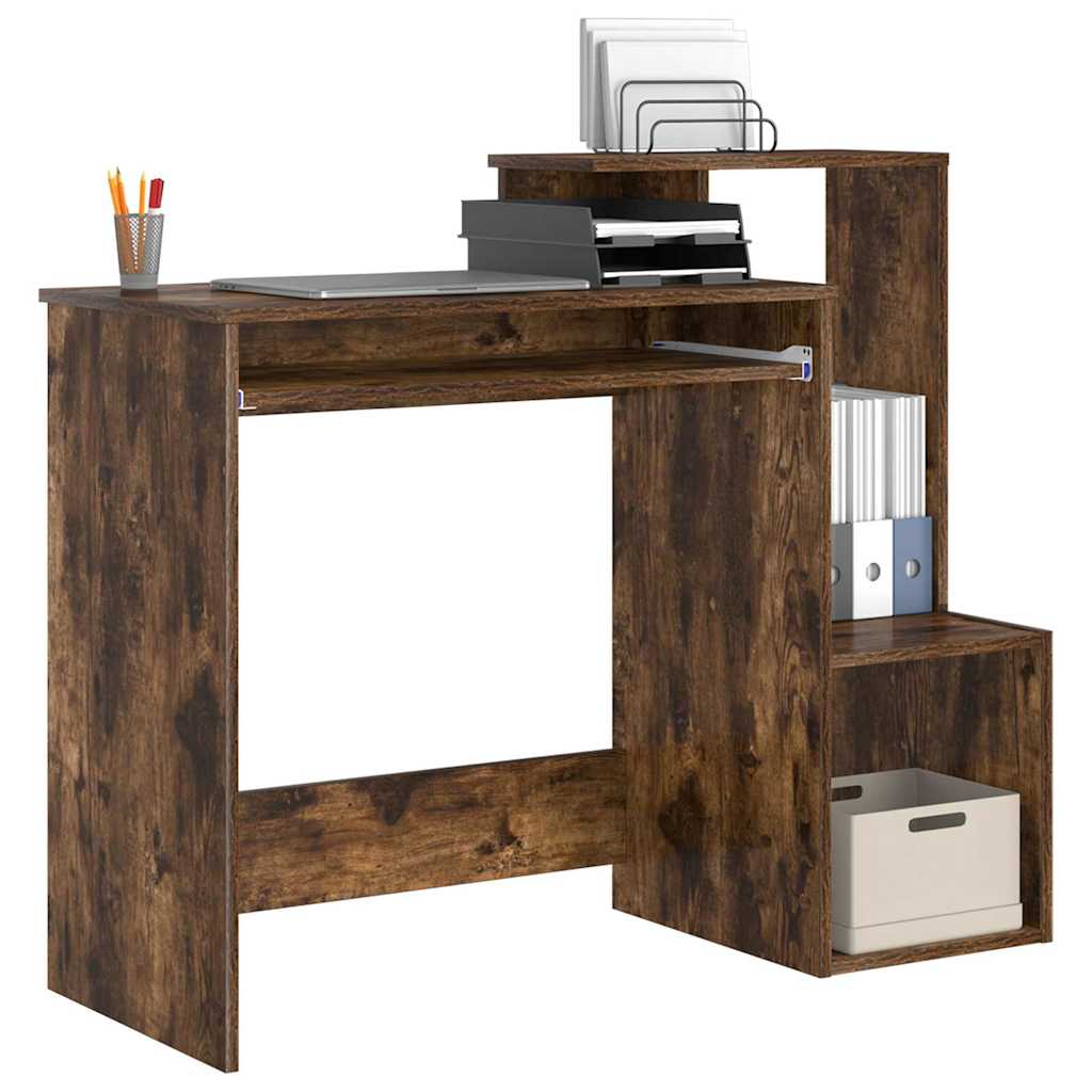 Schreibtisch Geräucherte Eiche 106 x 41 x 88.5 cm Holzwerkstoff
