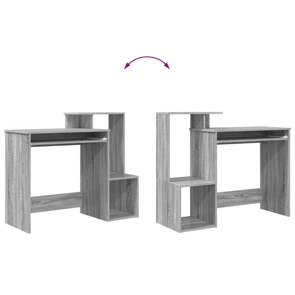 Schreibtisch Graues Sonoma 106 x 41 x 88.5 cm Holzwerkstoff