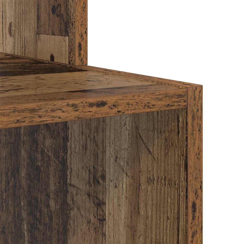 Schreibtisch mit Regal Altholz 106 x 41 x 88.5 cm Holzwerkstoff