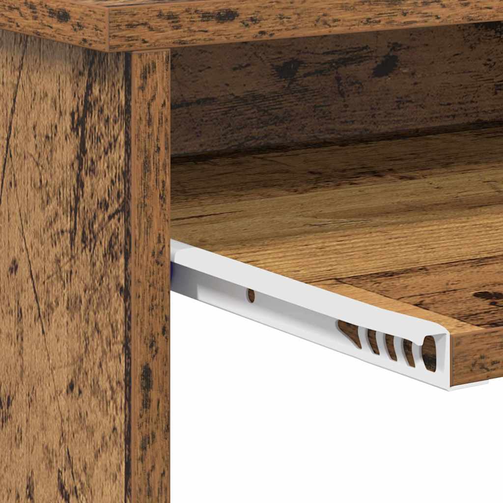 Schreibtisch mit Regal Altholz 106 x 41 x 88.5 cm Holzwerkstoff