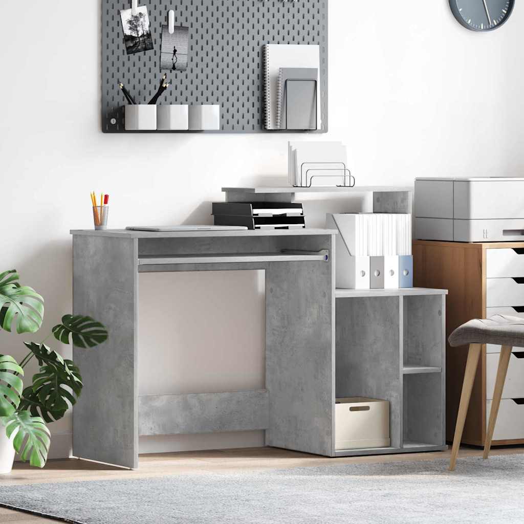 Schreibtisch Beton Grau 120,5 x 44 x 88,5 cm Holzwerkstoff