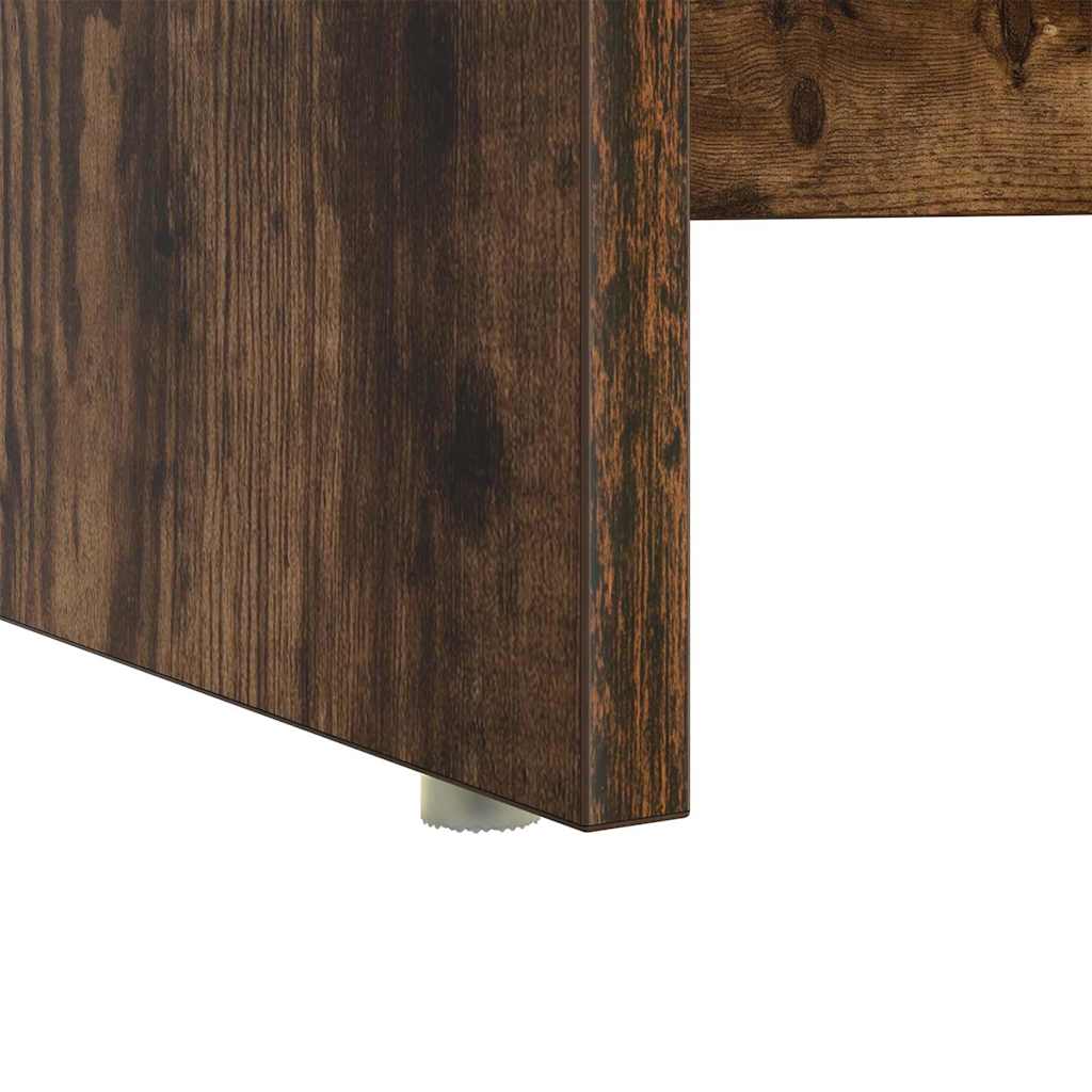 Schreibtisch mit Regal Geräucherte Eiche 120,5 x 44 x 88,5 cm